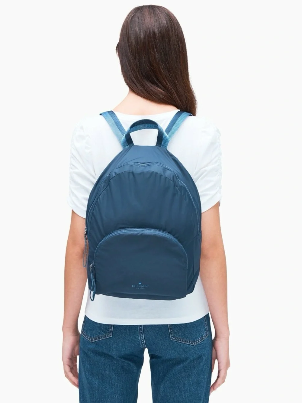 Kate Spade Arya Nylon Packable Backpack Navy Blue